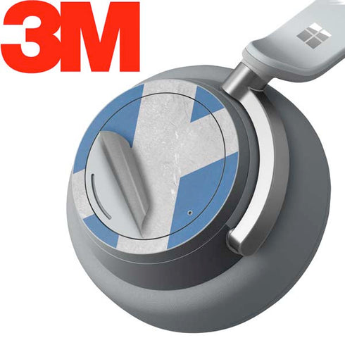 Scotland Flag Distressed Surface Headphones Skin